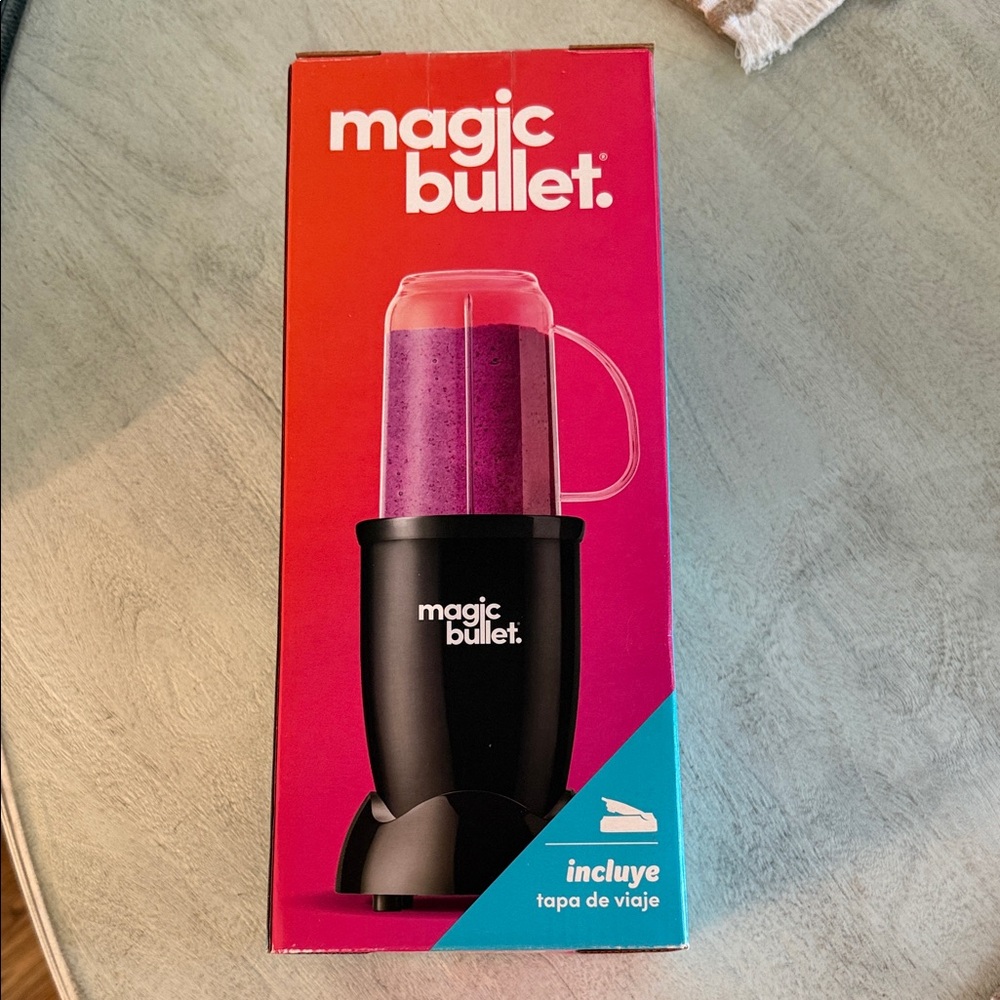 NIB!  Magic Bullet Little Blender with "big possibilities" stainless steel &2go